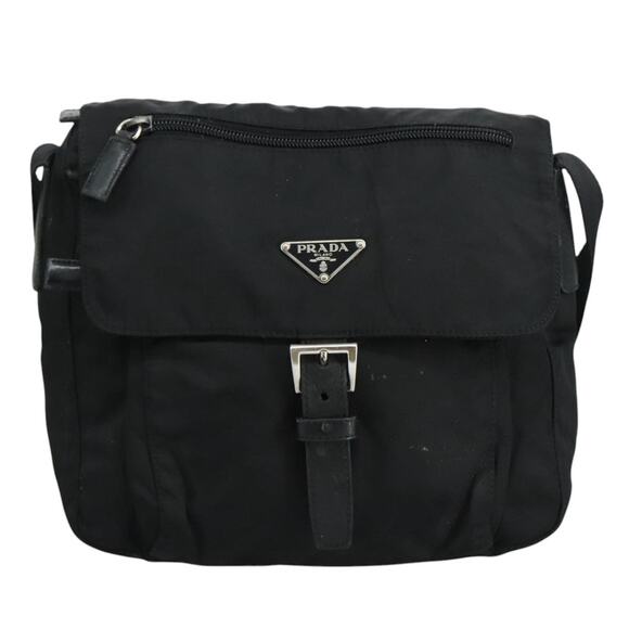PRADA Shoulder Bag Nylon Black - Picture 2 of 13